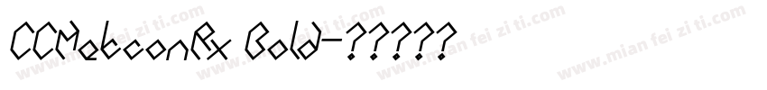 CCMetconRx Bold字体转换